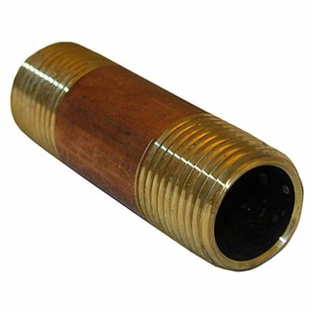WOOD PRODUCTS MANUFACTURERS 0.5 Male Pipe Thread x 2.5 Long Nipple, 6PK 208268